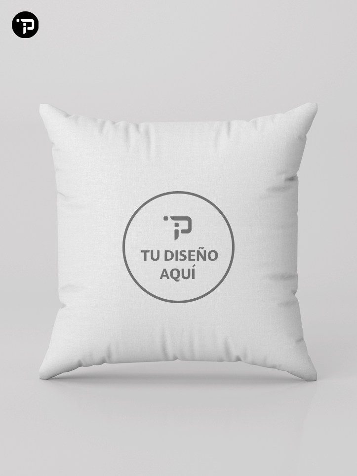 Cojin blanco cuadrado personalizado Pixel Jar